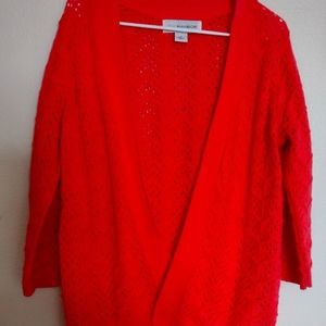 Open front stitch cardigan